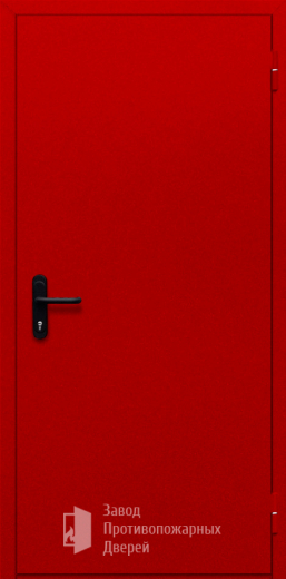 Фото двери «Однопольная глухая (красная)» в Красногорску