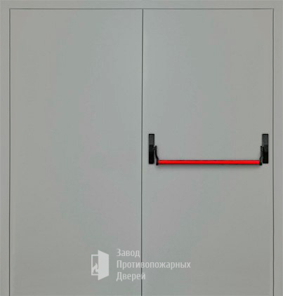 Фото двери «Двупольная глухая с антипаникой (2 створки) EI-30» в Красногорску