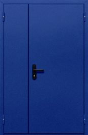 Фото двери «Полуторная глухая (синяя)» в Красногорску