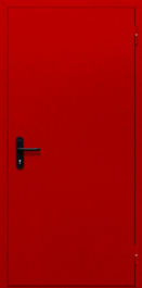Фото двери «Однопольная глухая (красная)» в Красногорску