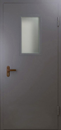 Фото двери «Техническая дверь №4 однопольная со стеклопакетом» в Красногорску