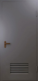 Фото двери «Техническая дверь №3 однопольная с вентиляционной решеткой» в Красногорску