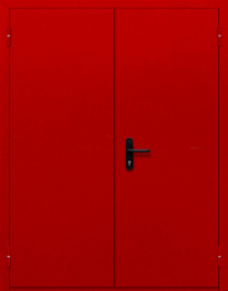 Фото двери «Двупольная глухая (красная)» в Красногорску
